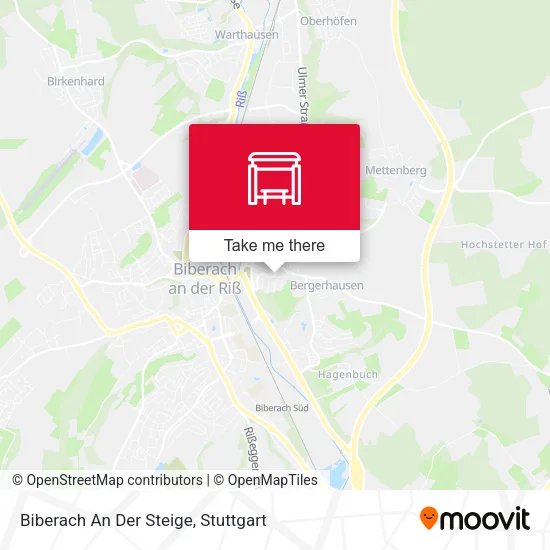 Карта Biberach An Der Steige