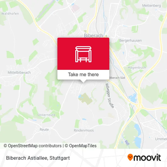 Карта Biberach Astiallee