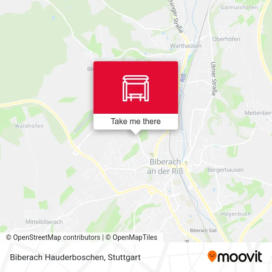 Карта Biberach Hauderboschen
