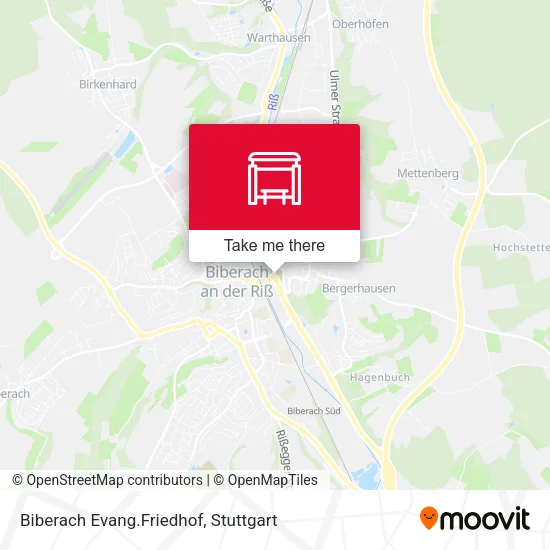 Карта Biberach Evang.Friedhof