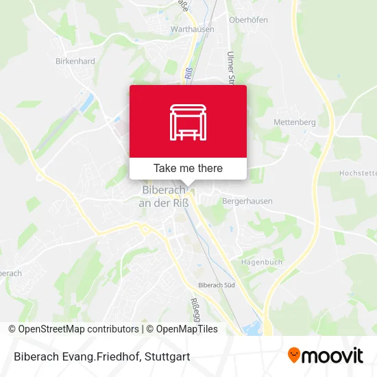 Карта Biberach Evang.Friedhof