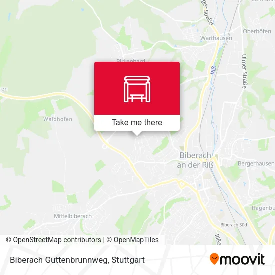 Карта Biberach Guttenbrunnweg
