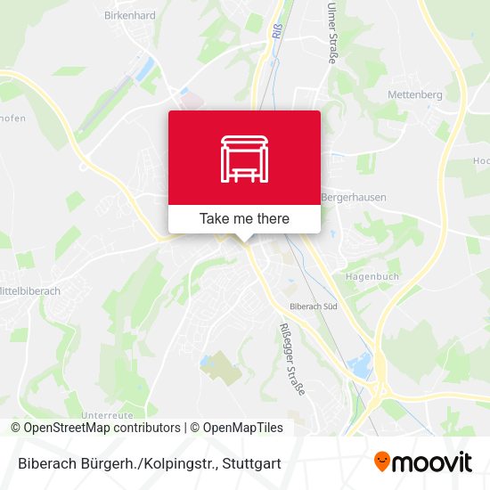 Карта Biberach Bürgerh./Kolpingstr.