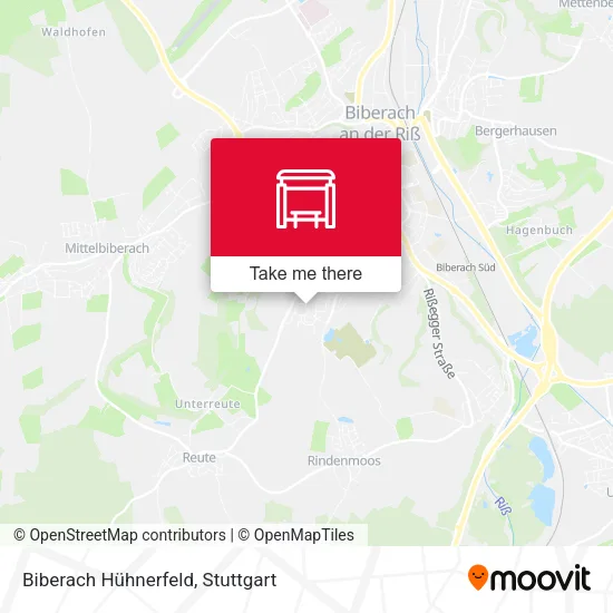 Карта Biberach Hühnerfeld
