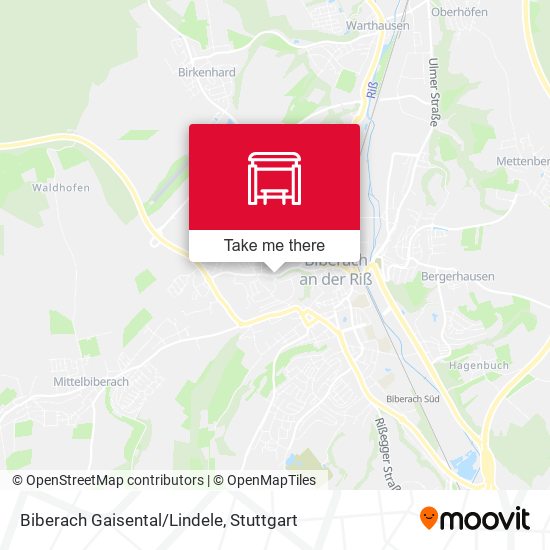 Biberach Gaisental/Lindele map