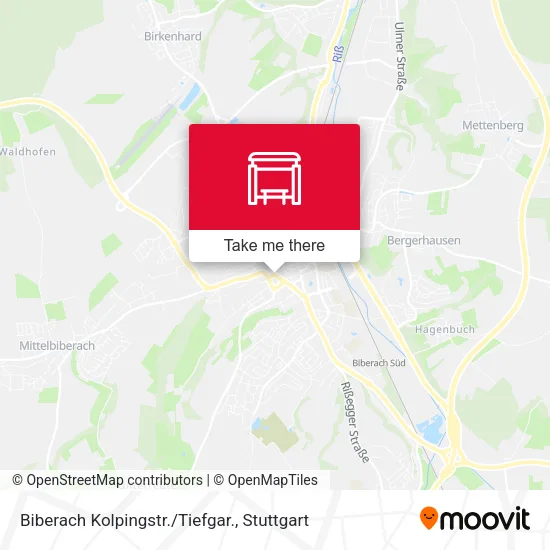 Карта Biberach Kolpingstr./Tiefgar.