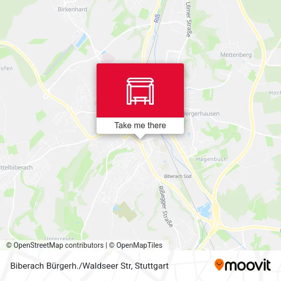 Карта Biberach Bürgerh./Waldseer Str