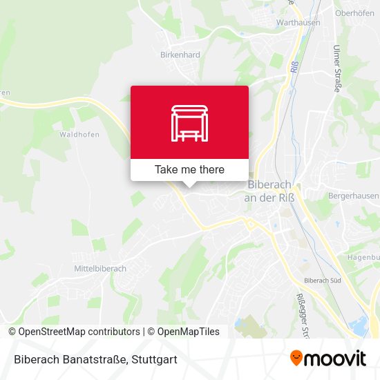 Biberach Banatstraße map
