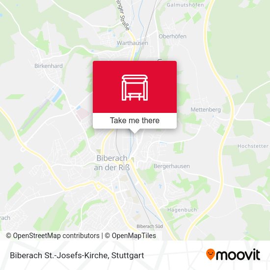 Biberach St.-Josefs-Kirche map