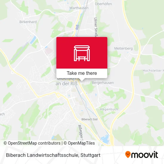 Карта Biberach Landwirtschaftsschule