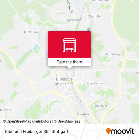 Карта Biberach Freiburger Str.