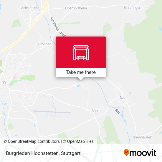 Burgrieden Hochstetten map