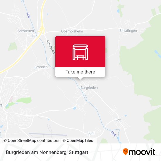 Карта Burgrieden am Nonnenberg