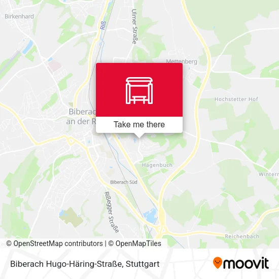 Карта Biberach Hugo-Häring-Straße