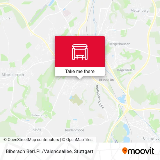 Карта Biberach Berl.Pl./Valenceallee