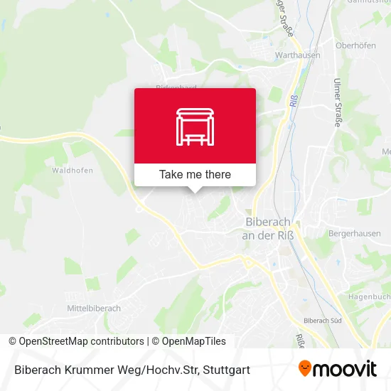 Biberach Krummer Weg/Hochv.Str map
