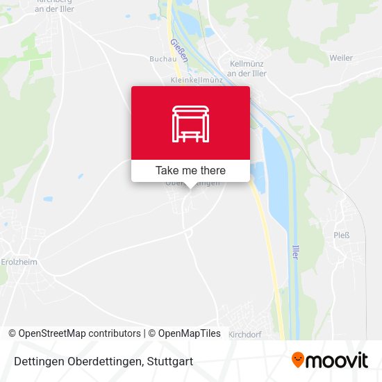 Dettingen Oberdettingen map