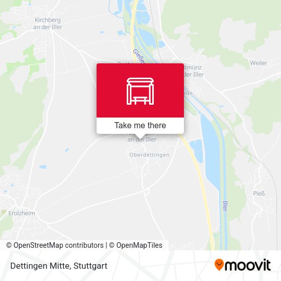 Карта Dettingen Mitte