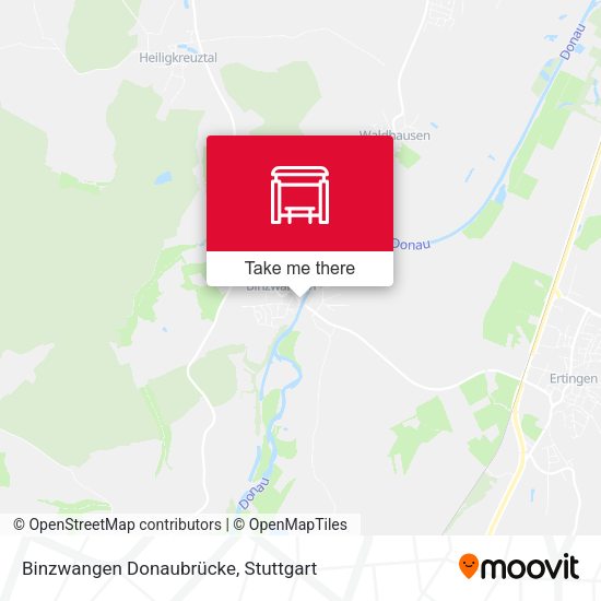 Binzwangen Donaubrücke map