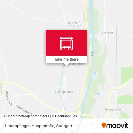 Карта Unteropfingen Hauptstraße