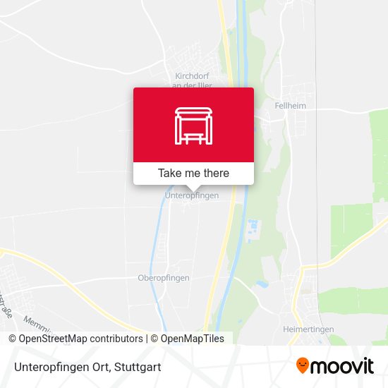 Карта Unteropfingen Ort