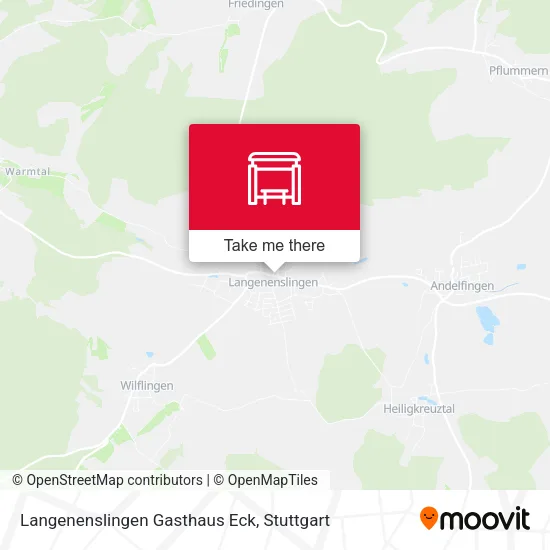 Карта Langenenslingen Gasthaus Eck