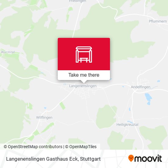 Langenenslingen Gasthaus Eck map