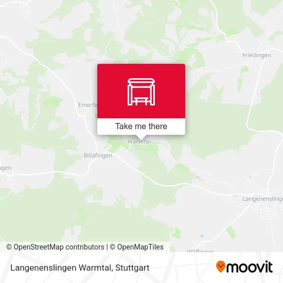 Карта Langenenslingen Warmtal