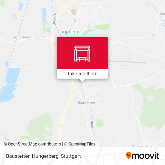 Карта Baustetten Hungerberg