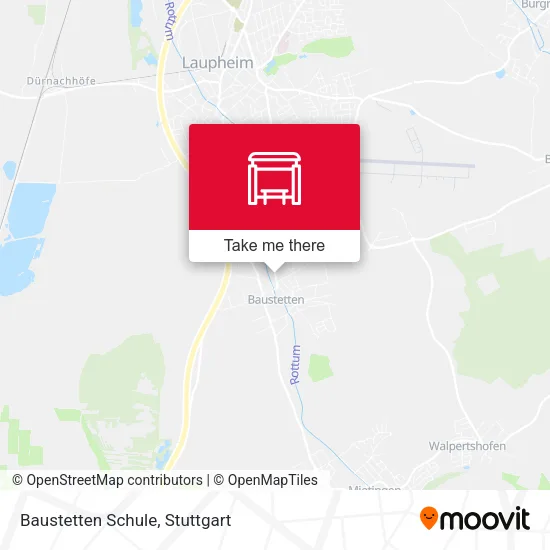Карта Baustetten Schule