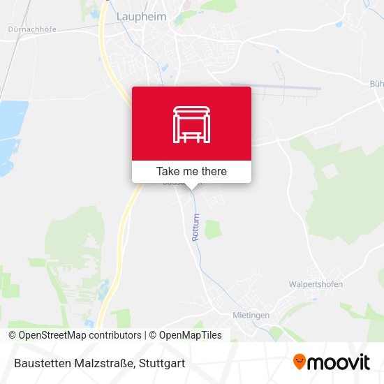 Baustetten Malzstraße map
