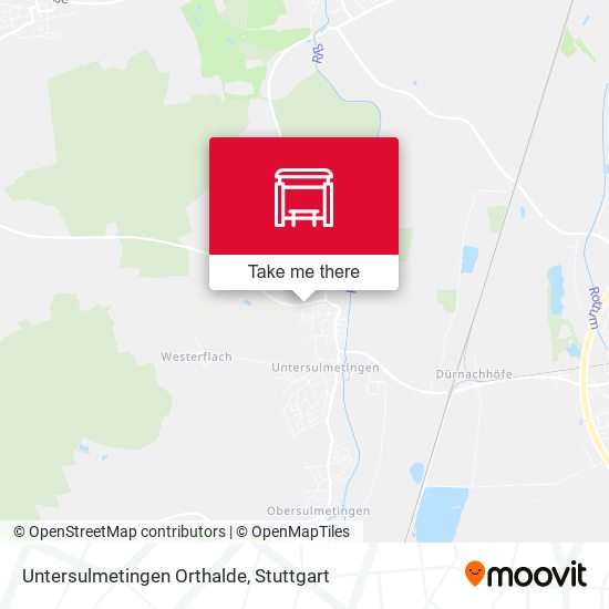 Untersulmetingen Orthalde map