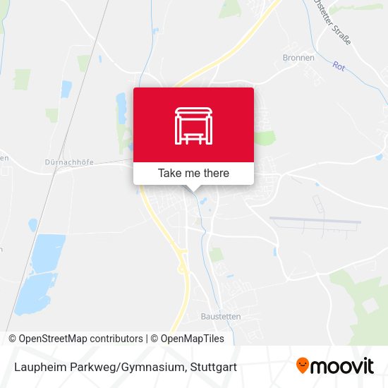 Laupheim Parkweg/Gymnasium map