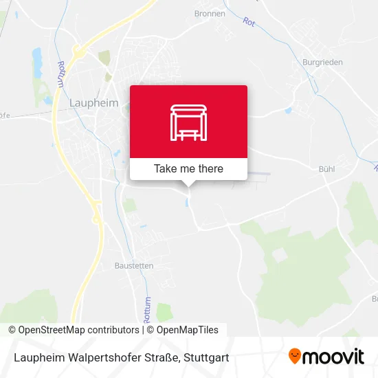 Карта Laupheim Walpertshofer Straße