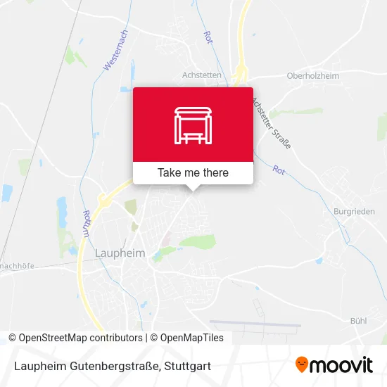 Карта Laupheim Gutenbergstraße