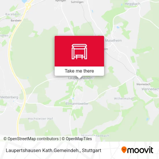 Laupertshausen Kath.Gemeindeh. map
