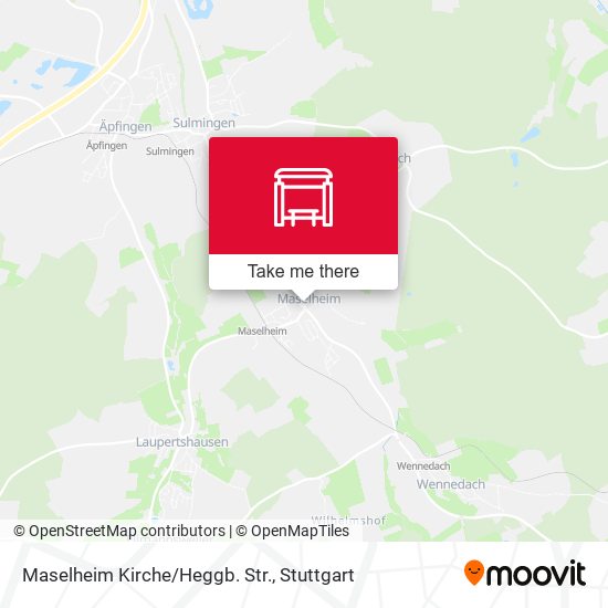 Maselheim Kirche/Heggb. Str. map