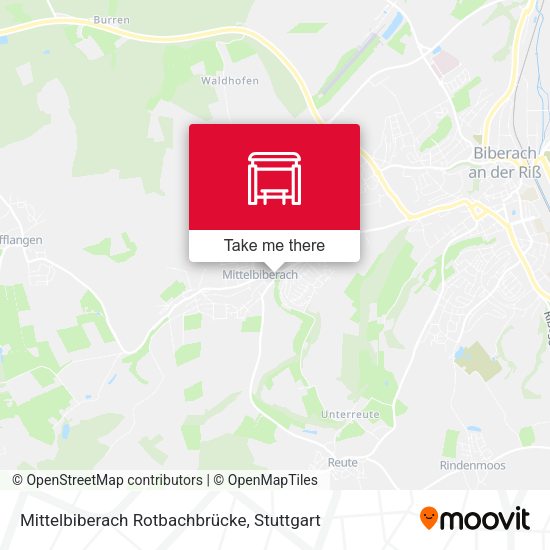 Mittelbiberach Rotbachbrücke map