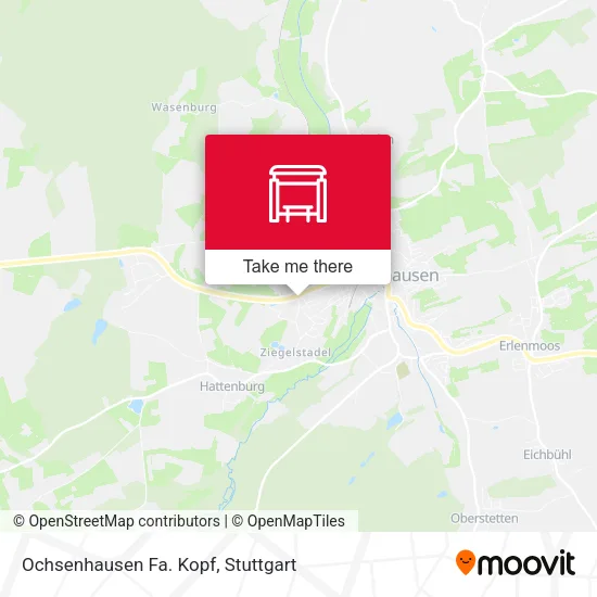 Карта Ochsenhausen Fa. Kopf