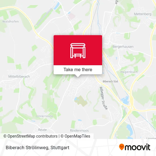 Карта Biberach Strölinweg