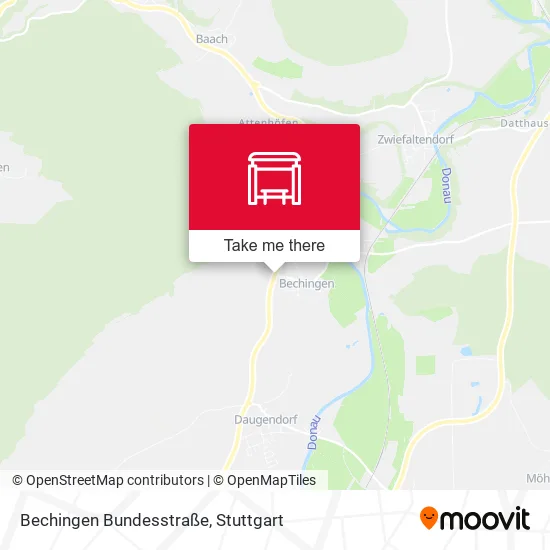 Карта Bechingen Bundesstraße