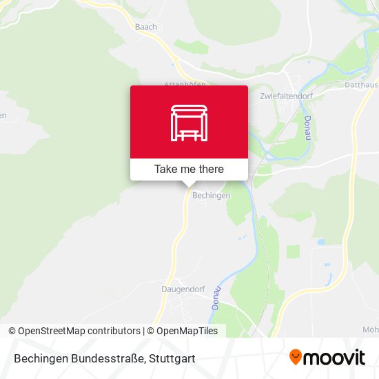 Bechingen Bundesstraße map