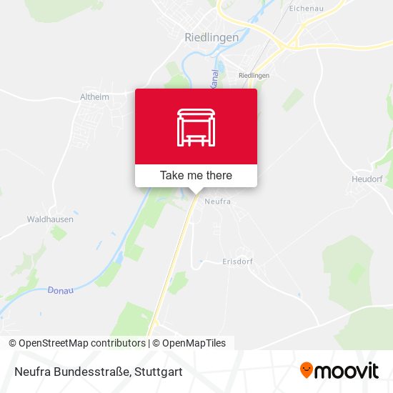 Neufra Bundesstraße map