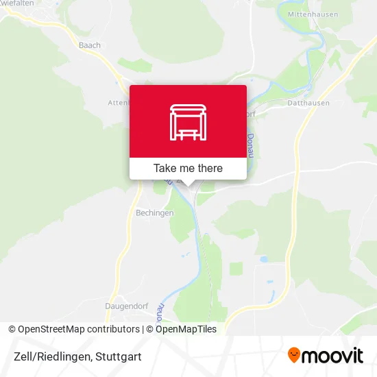 Карта Zell/Riedlingen