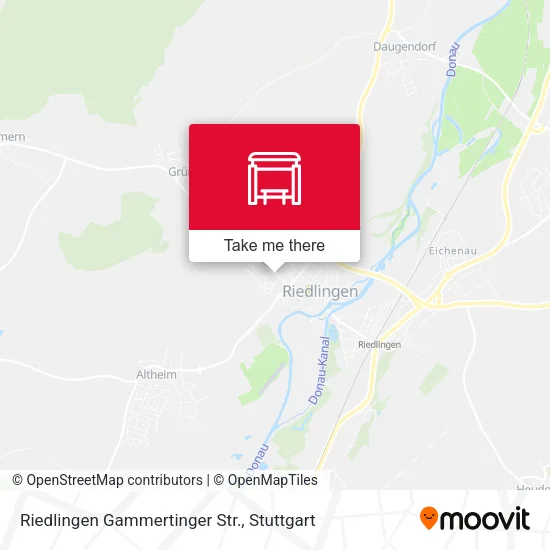 Карта Riedlingen Gammertinger Str.