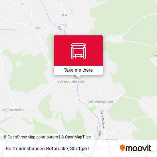 Bußmannshausen Rotbrücke map