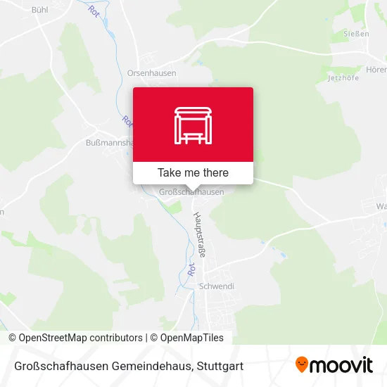 Карта Großschafhausen Gemeindehaus