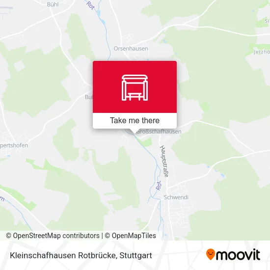 Карта Kleinschafhausen Rotbrücke