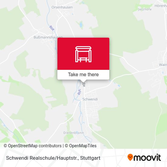 Schwendi Realschule/Hauptstr. map