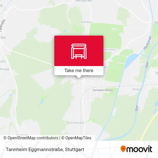 Карта Tannheim Eggmannstraße